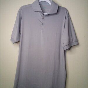 Mio Marino Polo Shirt Men L Short Sleeve Golf Active Gray